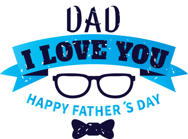 Transparent Father's Day Glasses Logo Goggles for Happy Father's Day for Fathers Day