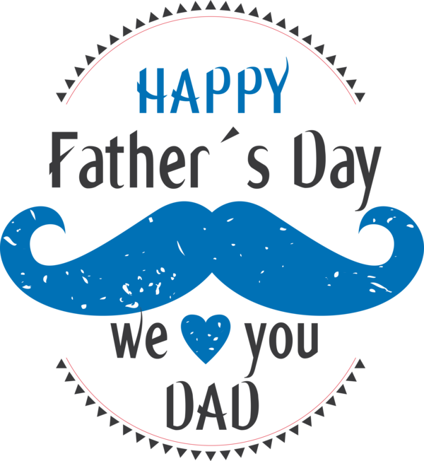 Transparent Father's Day Design Hair M Logo for Happy Father's Day for Fathers Day