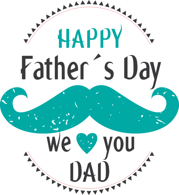 Transparent Father's Day Design Hair M Logo for Happy Father's Day for Fathers Day