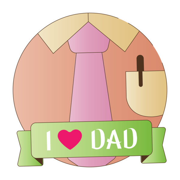 Transparent Father's Day Design Pink M Meter for Happy Father's Day for Fathers Day