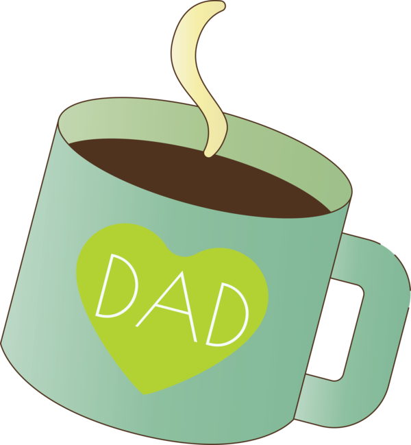 Transparent Father's Day Coffee cup Coffee Produce for Happy Father's Day for Fathers Day