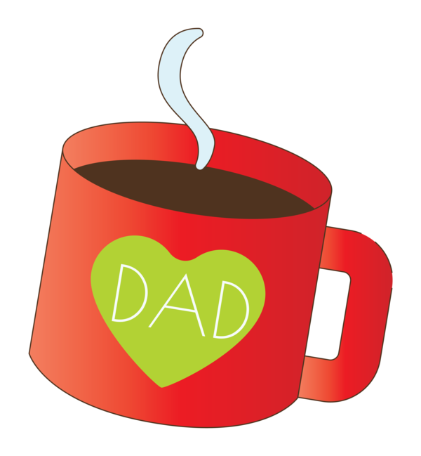 Transparent Father's Day Coffee cup Mug Coffee for Happy Father's Day for Fathers Day