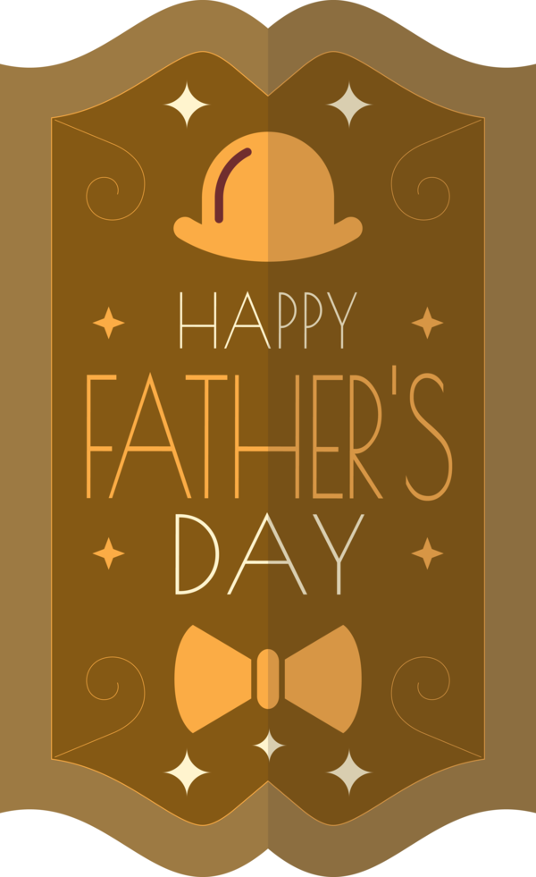 Transparent Father's Day Logo Font Pattern for Happy Father's Day for Fathers Day