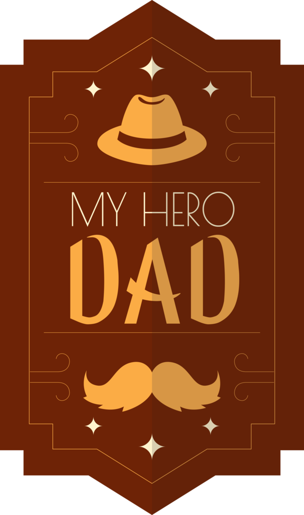 Transparent Father's Day Logo Father's Day Text for Happy Father's Day for Fathers Day