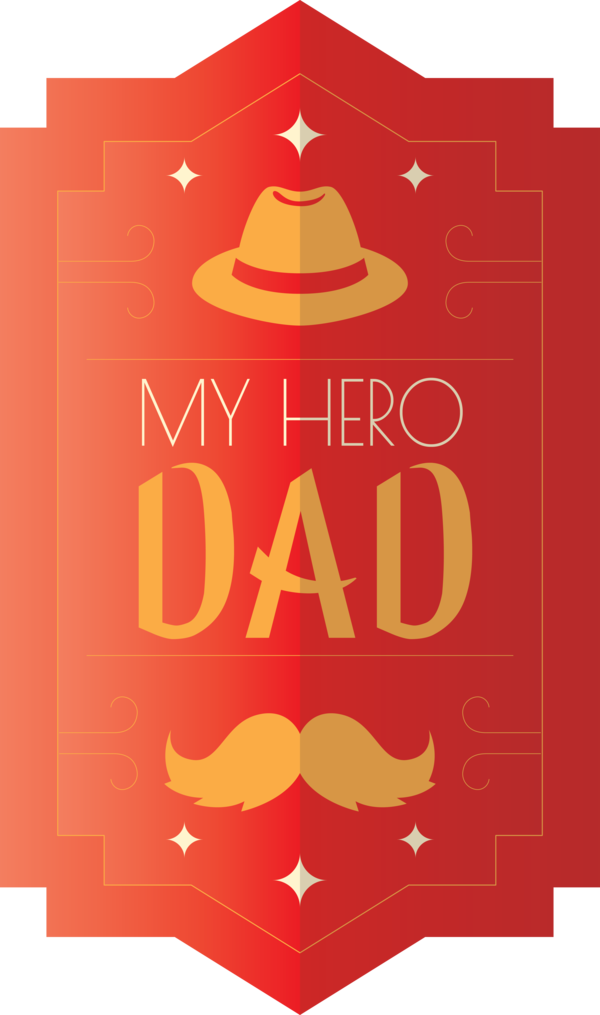 Transparent Father's Day Logo Font for Happy Father's Day for Fathers Day