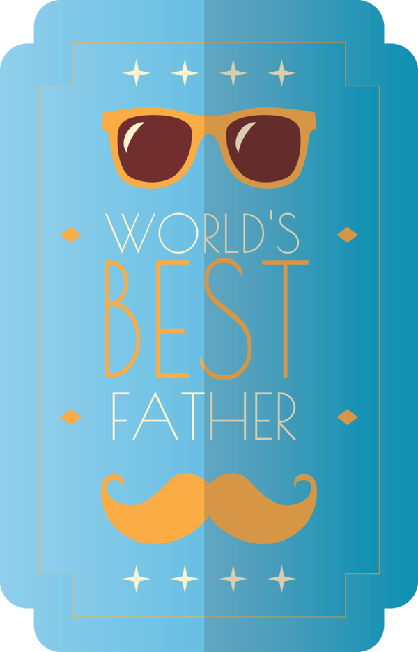 Transparent Father's Day Glasses Logo Non-commercial activity for Happy Father's Day for Fathers Day