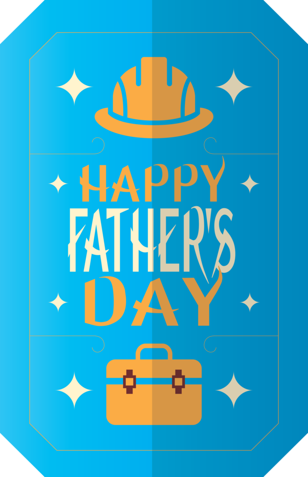 Transparent Father's Day Logo Line Point for Happy Father's Day for Fathers Day