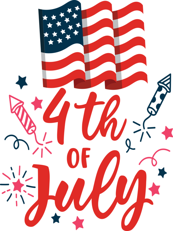 Transparent US Independence Day Cartoon Poster Design for 4th Of July for Us Independence Day