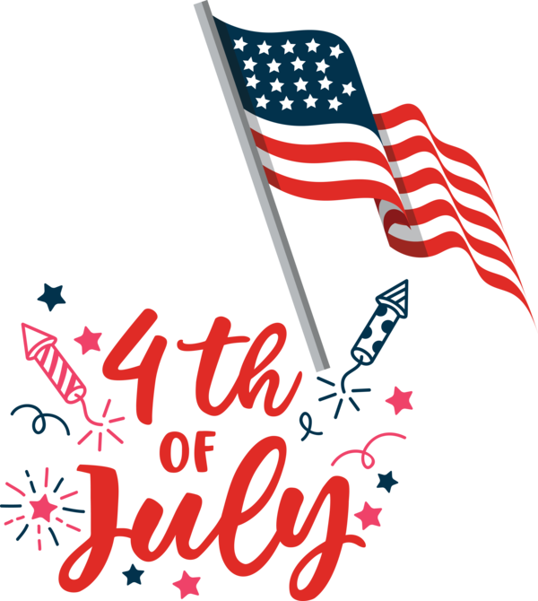 Transparent US Independence Day Design Free Poster for 4th Of July for Us Independence Day