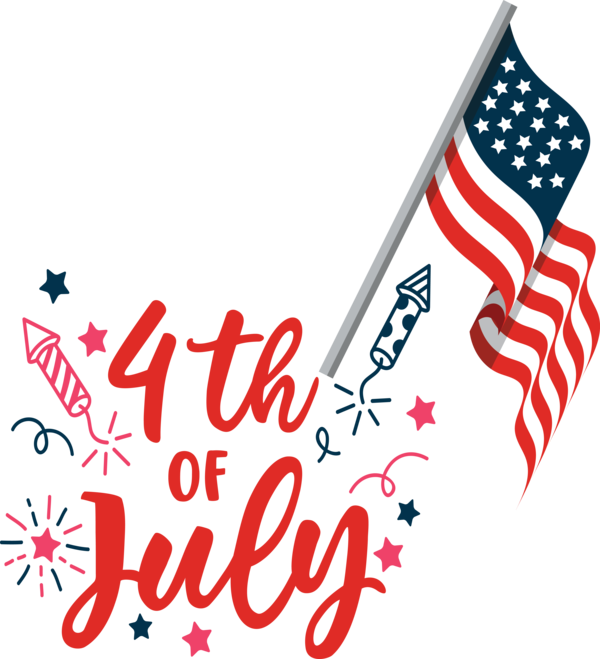 Transparent US Independence Day Design Logo Line for 4th Of July for Us Independence Day