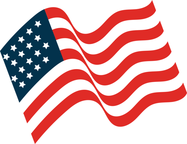 Transparent US Independence Day Flag of the United States Flag Design for American Flag for Us Independence Day