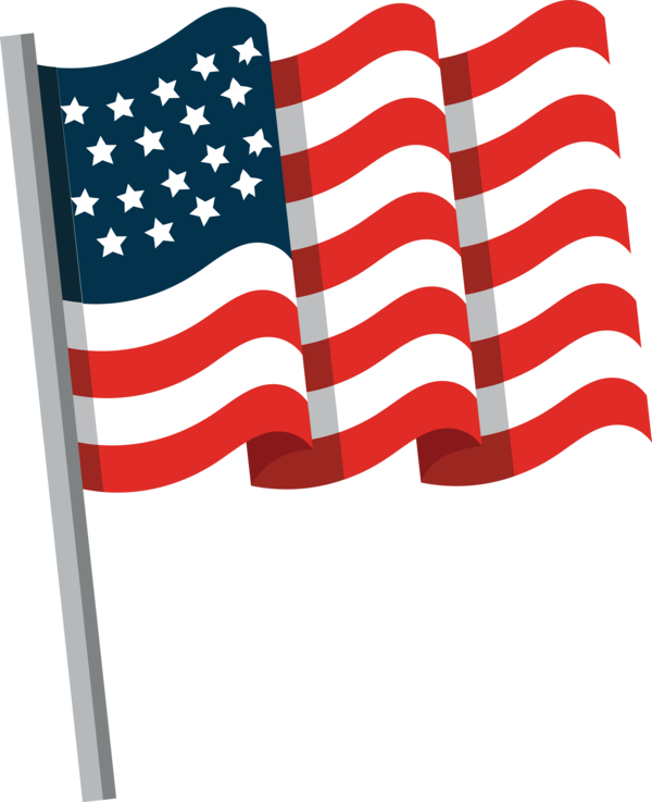 Transparent US Independence Day Flag of the United States Font Line for American Flag for Us Independence Day