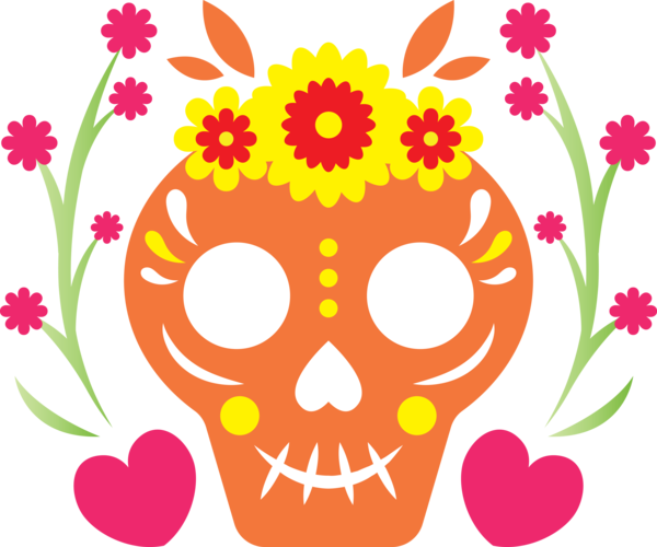 Transparent Day of the Dead Visual arts Mexican art for Día de Muertos for Day Of The Dead