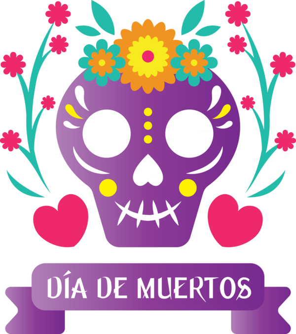 Transparent Day of the Dead Floral design Visual arts Culture for Día de Muertos for Day Of The Dead