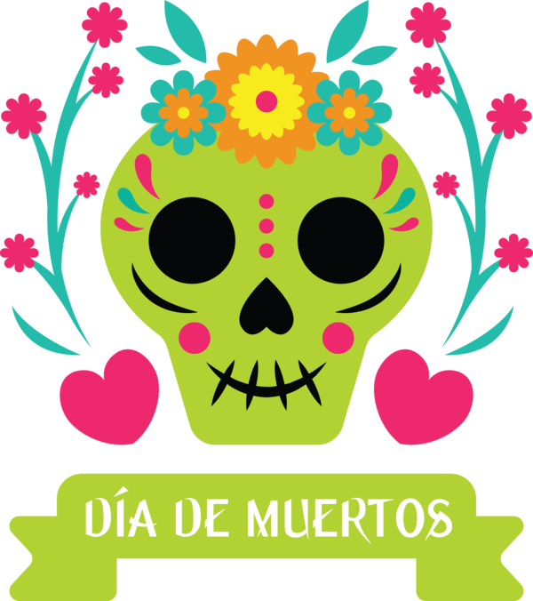 Transparent Day of the Dead Visual arts Mexican art Drawing for Día de Muertos for Day Of The Dead
