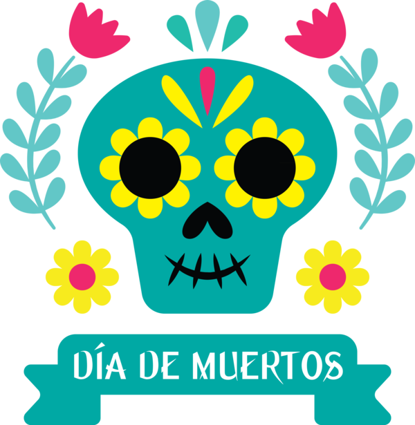 Transparent Day of the Dead Medal Wreath Royalty-free for Día de Muertos for Day Of The Dead