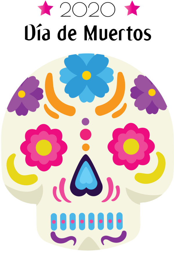 Transparent Day of the Dead Purple Pattern Area for Día de Muertos for Day Of The Dead