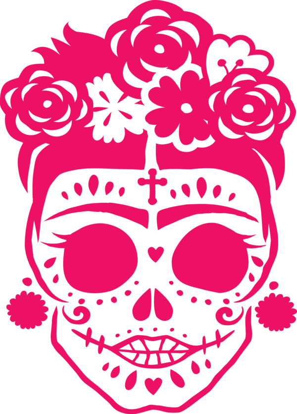Transparent Day of the Dead Day of the Dead Calavera Stencil for Calavera for Day Of The Dead