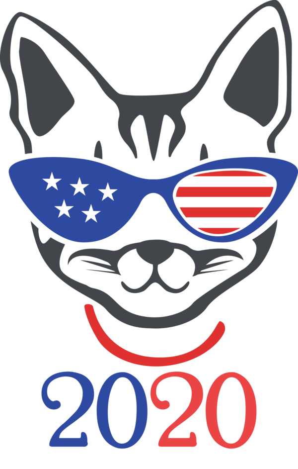 Transparent US Independence Day Whiskers Design Logo for 4th Of July for Us Independence Day