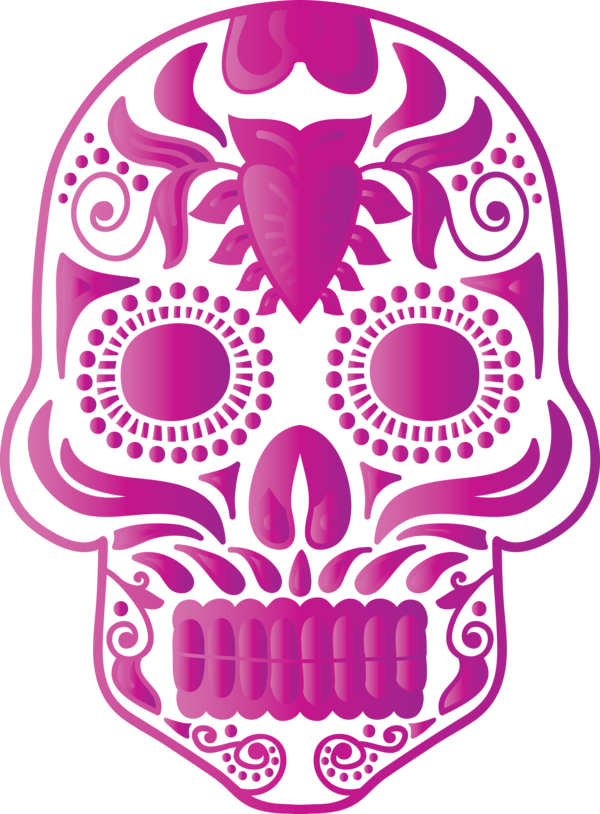 Transparent Day of the Dead Visual arts Pink M Headgear for Calavera for Day Of The Dead