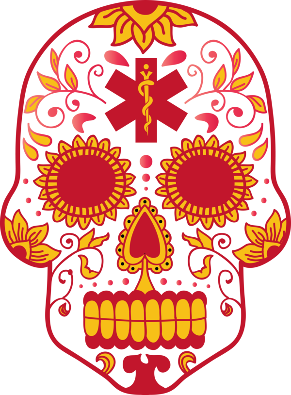 Transparent Day of the Dead Visual arts Silhouette Design for Calavera for Day Of The Dead