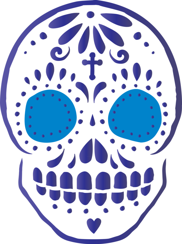 Transparent Day of the Dead Stencil Day of the Dead Calavera for Calavera for Day Of The Dead