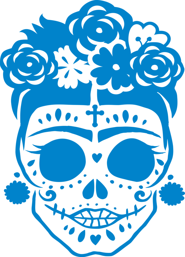 Transparent Day of the Dead Day of the Dead Stencil Free for Calavera for Day Of The Dead