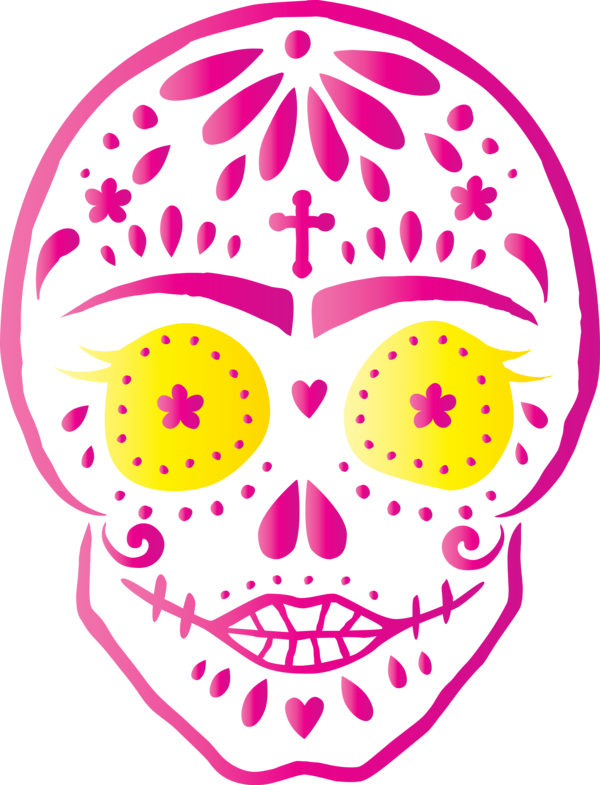 Transparent Day of the Dead Stencil Day of the Dead Visual arts for Calavera for Day Of The Dead