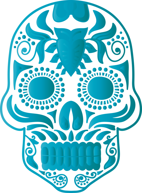 Transparent Day of the Dead Visual arts Headgear Pattern for Calavera for Day Of The Dead