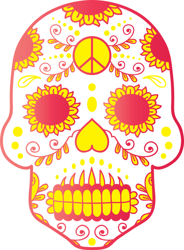 Transparent Day of the Dead Silhouette Portrait Cricut for Calavera for Day Of The Dead