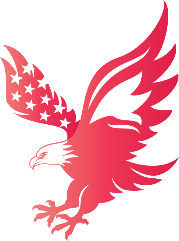 Transparent US Independence Day Rooster Character Beak for 4th Of July for Us Independence Day