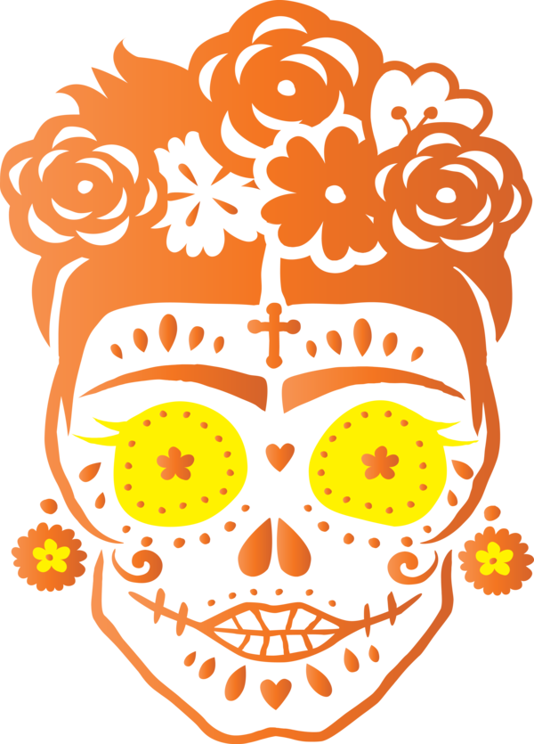 Transparent Day of the Dead Day of the Dead Stencil Calavera for Calavera for Day Of The Dead