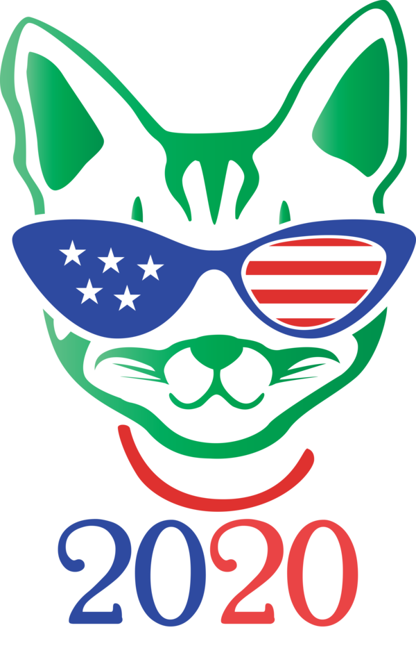 Transparent US Independence Day Line art Design Green for 4th Of July for Us Independence Day