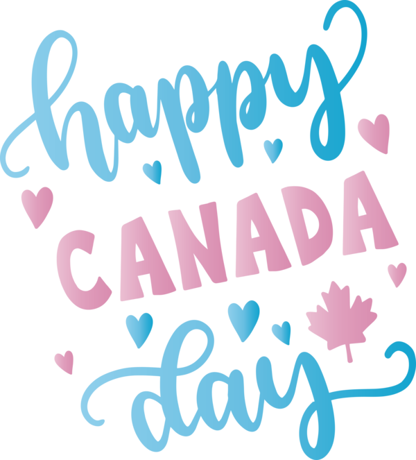 Transparent Canada Day Logo Pink M Pattern for Happy Canada Day for Canada Day