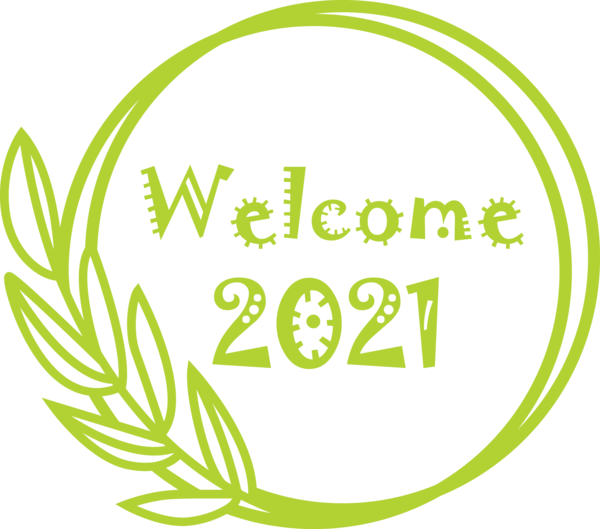 Transparent New Year Grasses Jokerman Logo for Welcome 2021 for New Year
