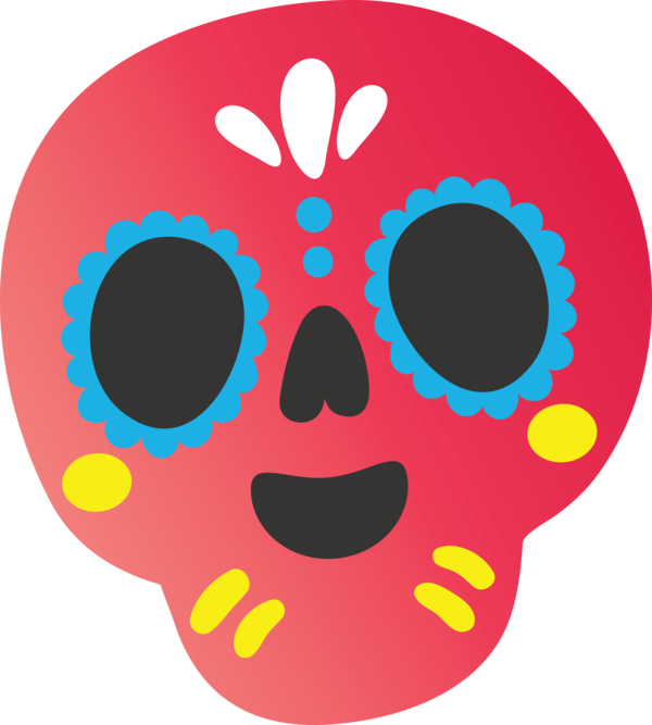 Transparent Day of the Dead Circle Headgear for Calavera for Day Of The Dead