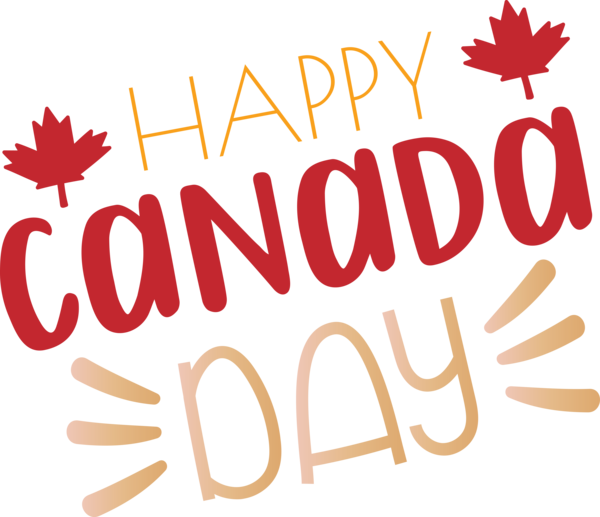 Transparent Canada Day Logo Flower Line for Happy Canada Day for Canada Day