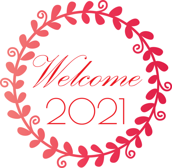 Transparent New Year Design Royalty-free Stencil for Welcome 2021 for New Year
