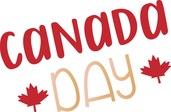 Transparent Canada Day Logo Font Flower for Happy Canada Day for Canada Day