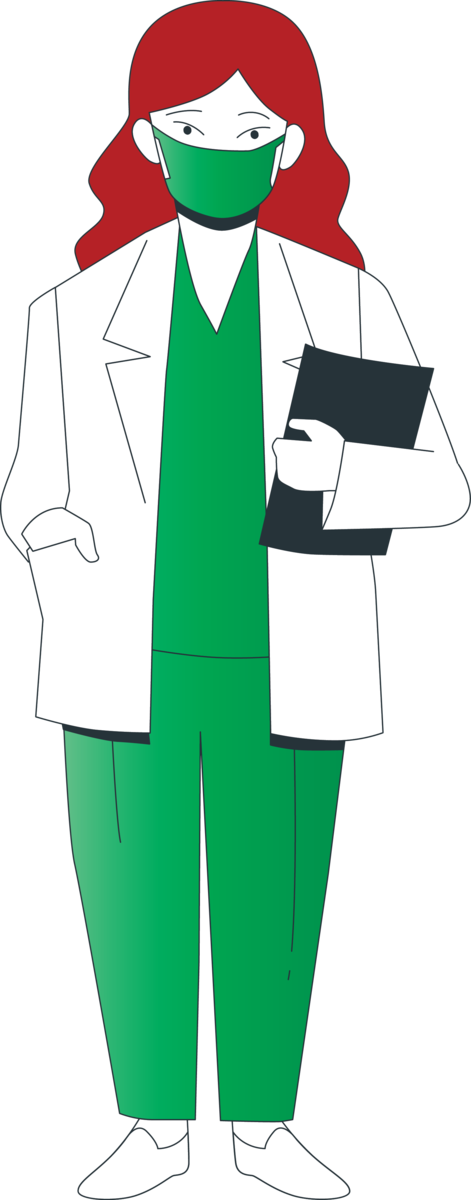Transparent National Doctors' Day Outerwear Costume Cartoon for Doctor for National Doctors Day