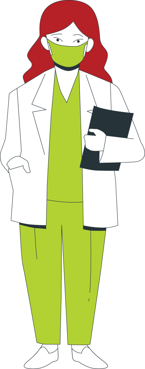 Transparent National Doctors' Day Outerwear Line art Cartoon for Doctor for National Doctors Day
