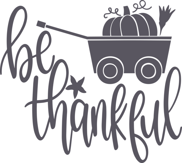 Transparent Thanksgiving Logo Font Design for Give Thanks for Thanksgiving