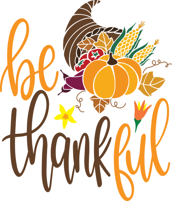 Transparent Thanksgiving Logo Design Text for Give Thanks for Thanksgiving