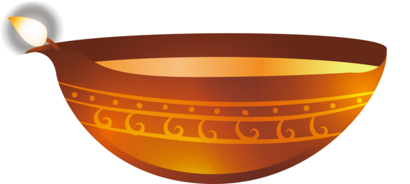 Transparent Diwali Tableware Font Design for Diya for Diwali