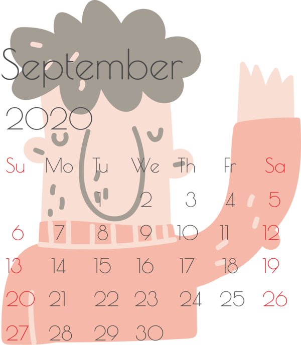 Transparent New Year Blog Cartoon Adobe Illustrator for Printable 2020 Calendar for New Year
