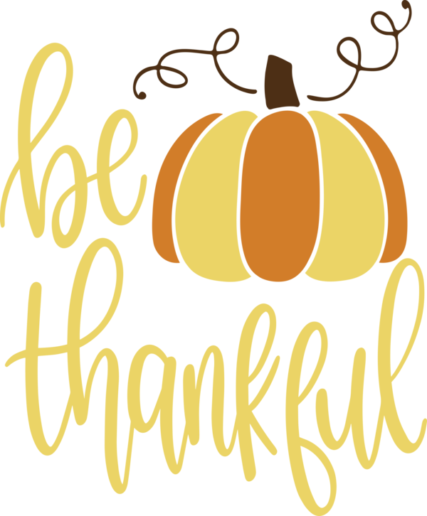 Transparent Thanksgiving Logo Text Yellow for Give Thanks for Thanksgiving