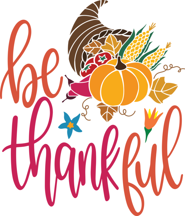 Transparent Thanksgiving Logo Design Text for Give Thanks for Thanksgiving