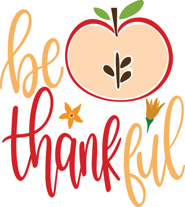 Transparent Thanksgiving Flower Logo Fruit for Give Thanks for Thanksgiving