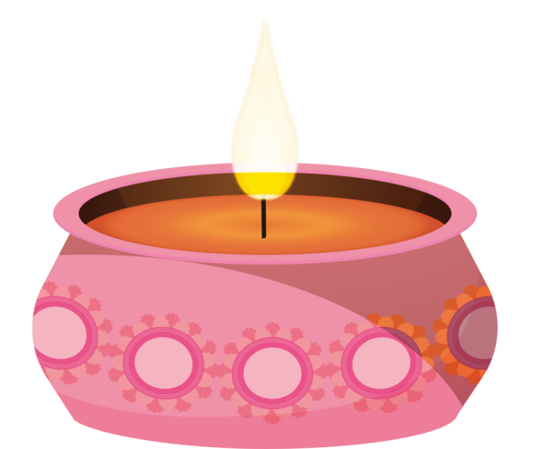 Transparent Diwali Candle Wax Lighting for Diya for Diwali