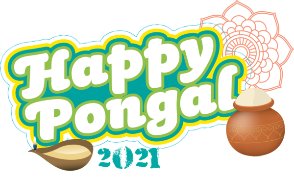 Transparent Pongal Logo Text Commodity for Thai Pongal for Pongal